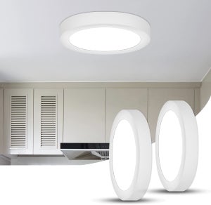 Plafonnier LED avec détecteur de mouvement Blanc Froid 6000K Rond Ø28,5cm  Plafonnier Salle de Bain Etanche IP54 Pour Salle de Bain Chambre Salon