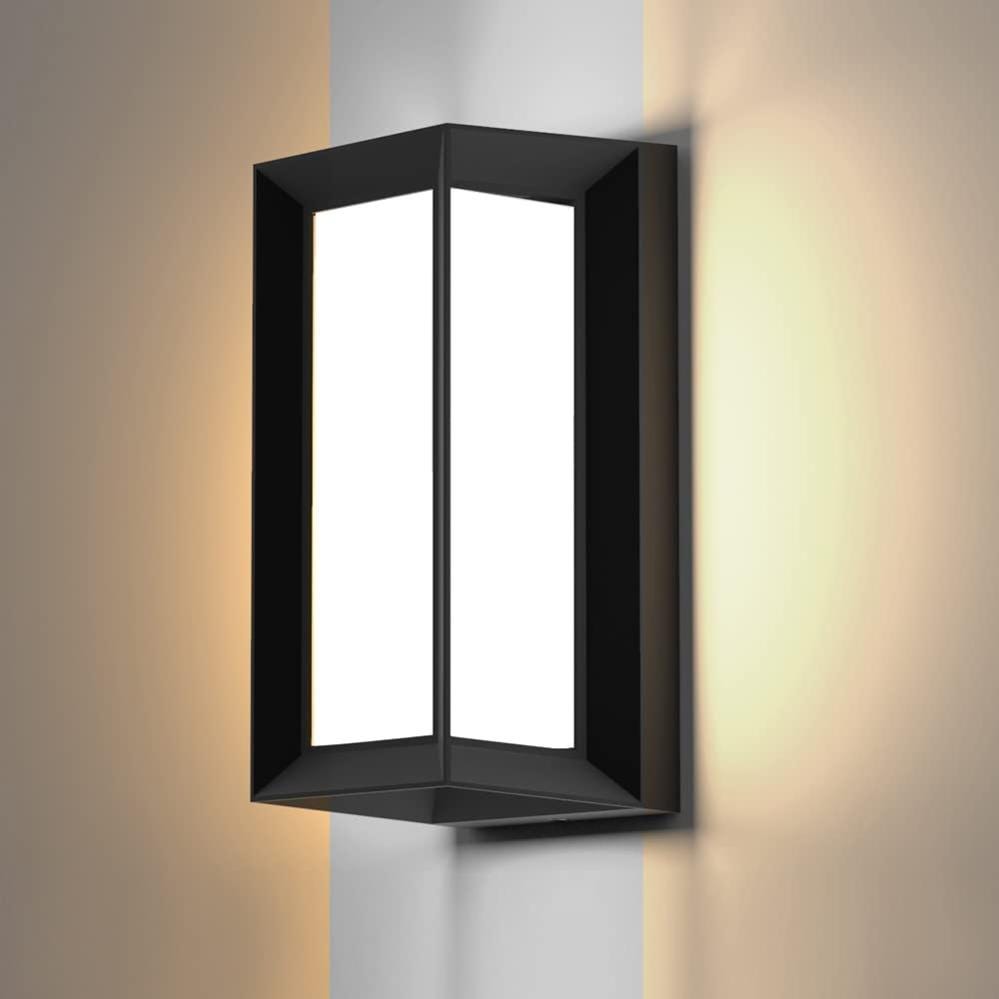 Applique LED Quadrata Corten Per Esterno – IP65, GU10 8W 580 Lumen Inclusa – Balcone E Facciata
