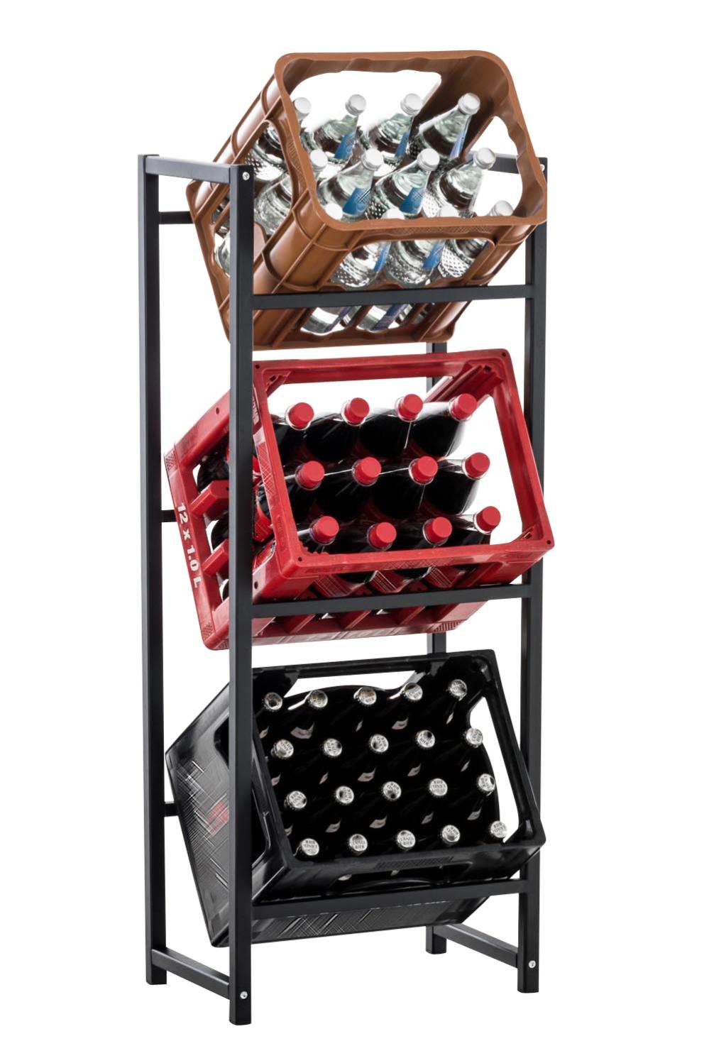 SWANEW 1 Pezzo Scaffale Per Casse Di Bevande 6 Casse Scaffale Su Piedi Per Casse Di Bevande Supporto Per Bottiglie 105x32x85cm 85025519