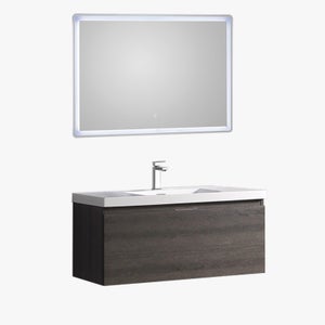 Ensemble de salle bain 100 gris Aquaterra