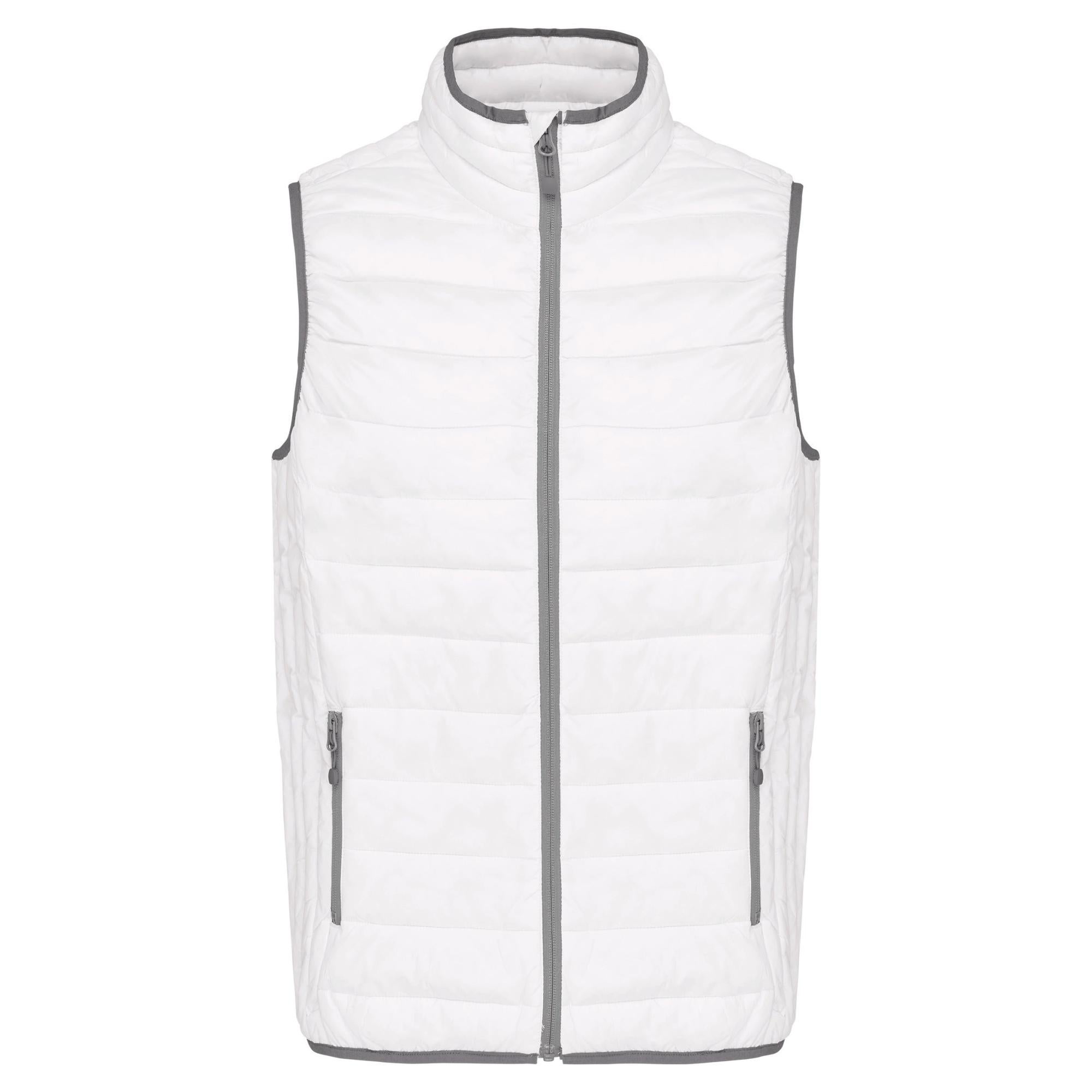 Gilet Matelassé Sans Manches Homme - Léger, Coupe Regular, Fermeture éclair - Pour Sport, Décontracté, Hiver