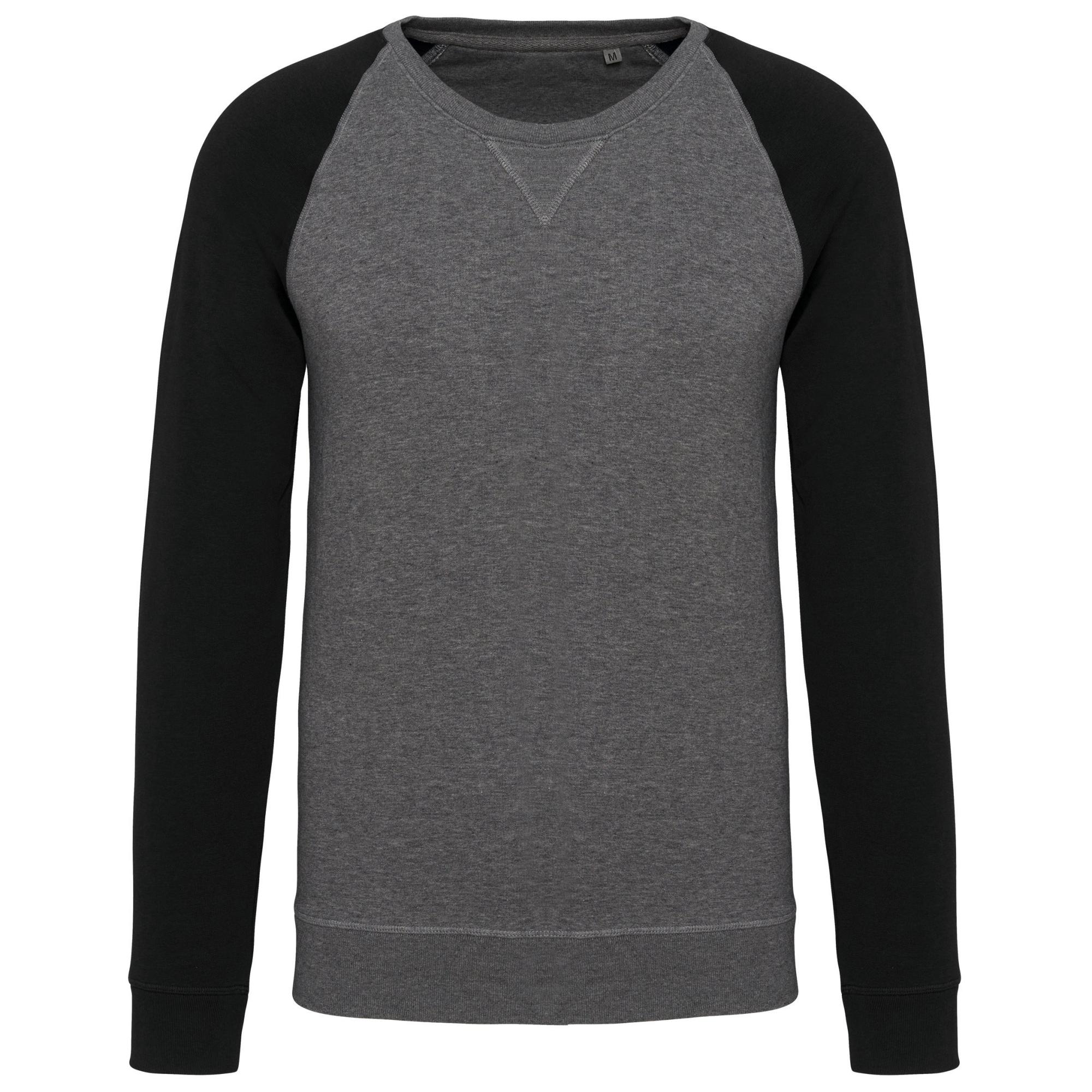 Sweat-shirt Bio col rond manches raglan homme