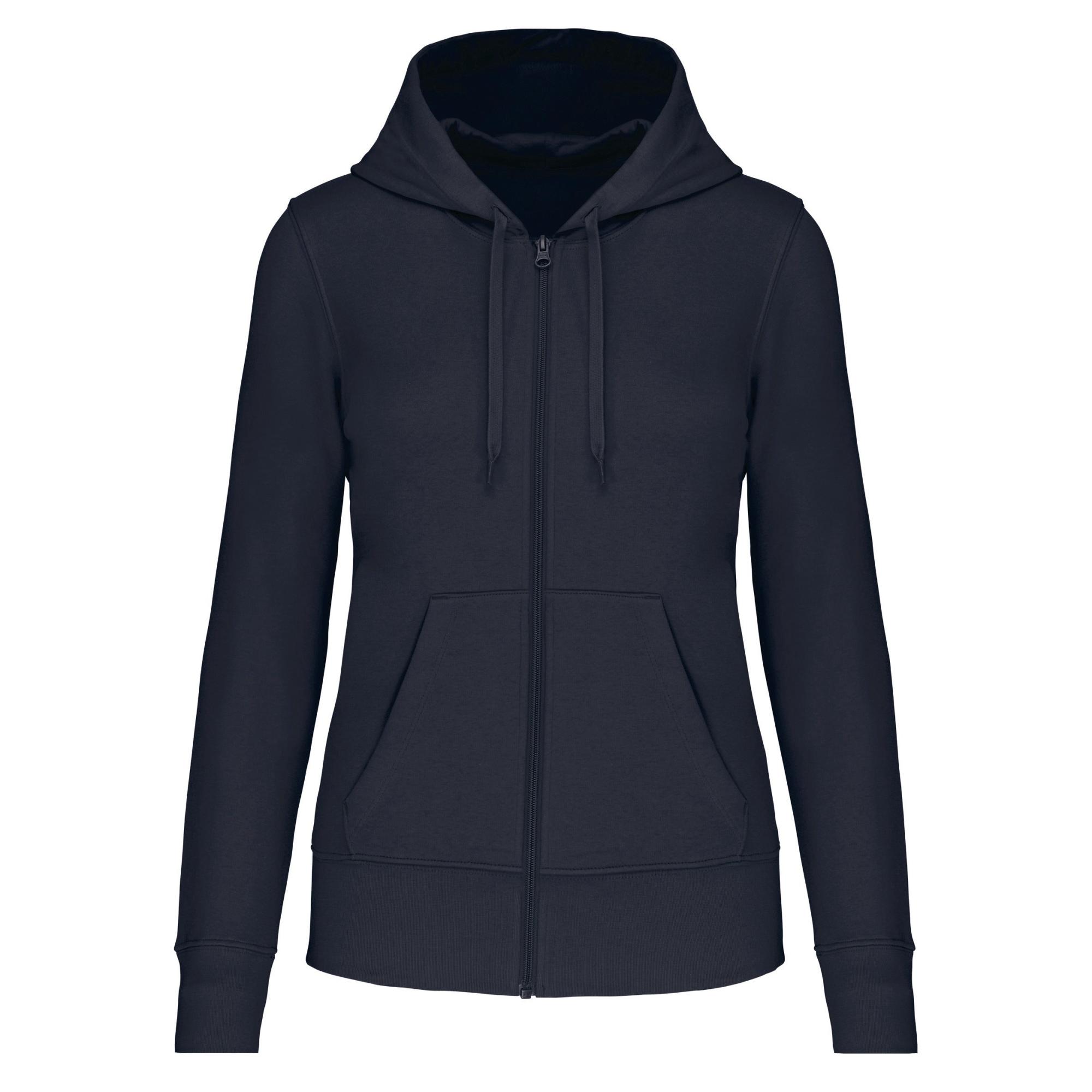 Pull à Capuche Femme Blanc Taille 10 - Coton Avec Logo - Occasion Bon état