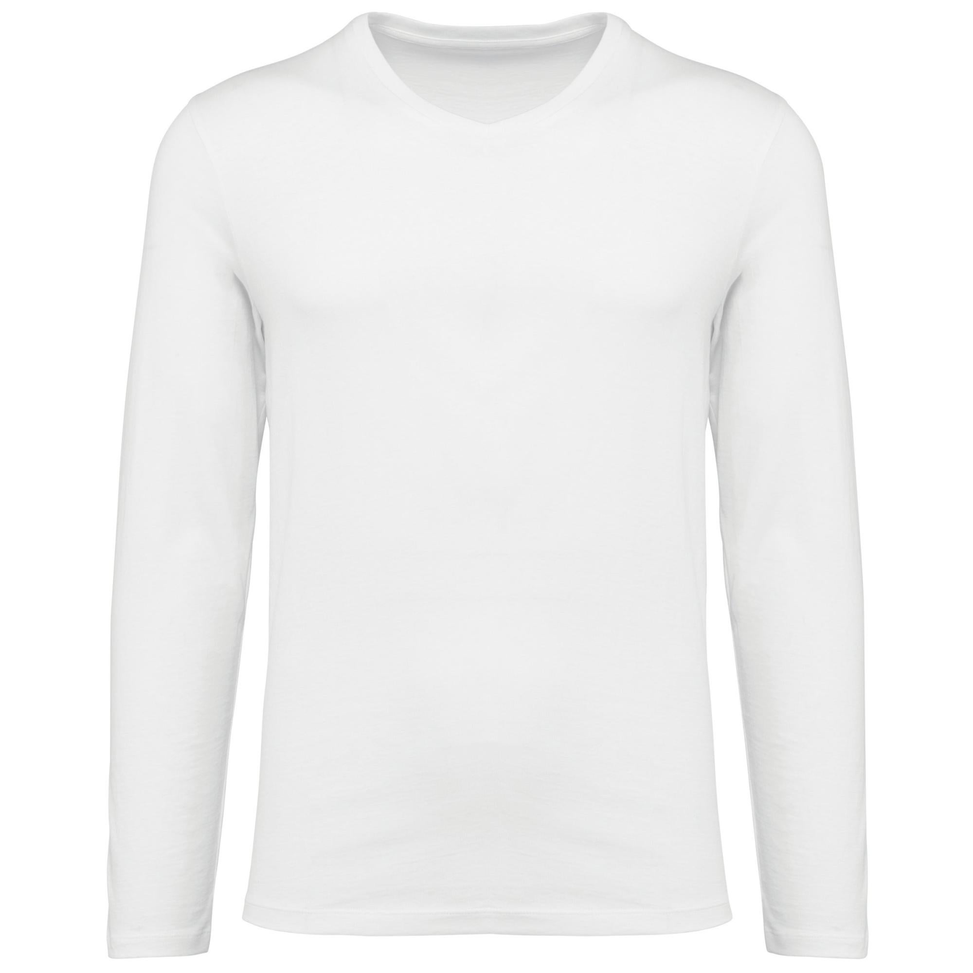 T-shirt Supima® col V manches longues homme Leroy Merlin