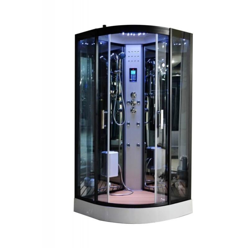 Cabine de douche Hammam Lutece® 100 x 100 cm full options Leroy Merlin