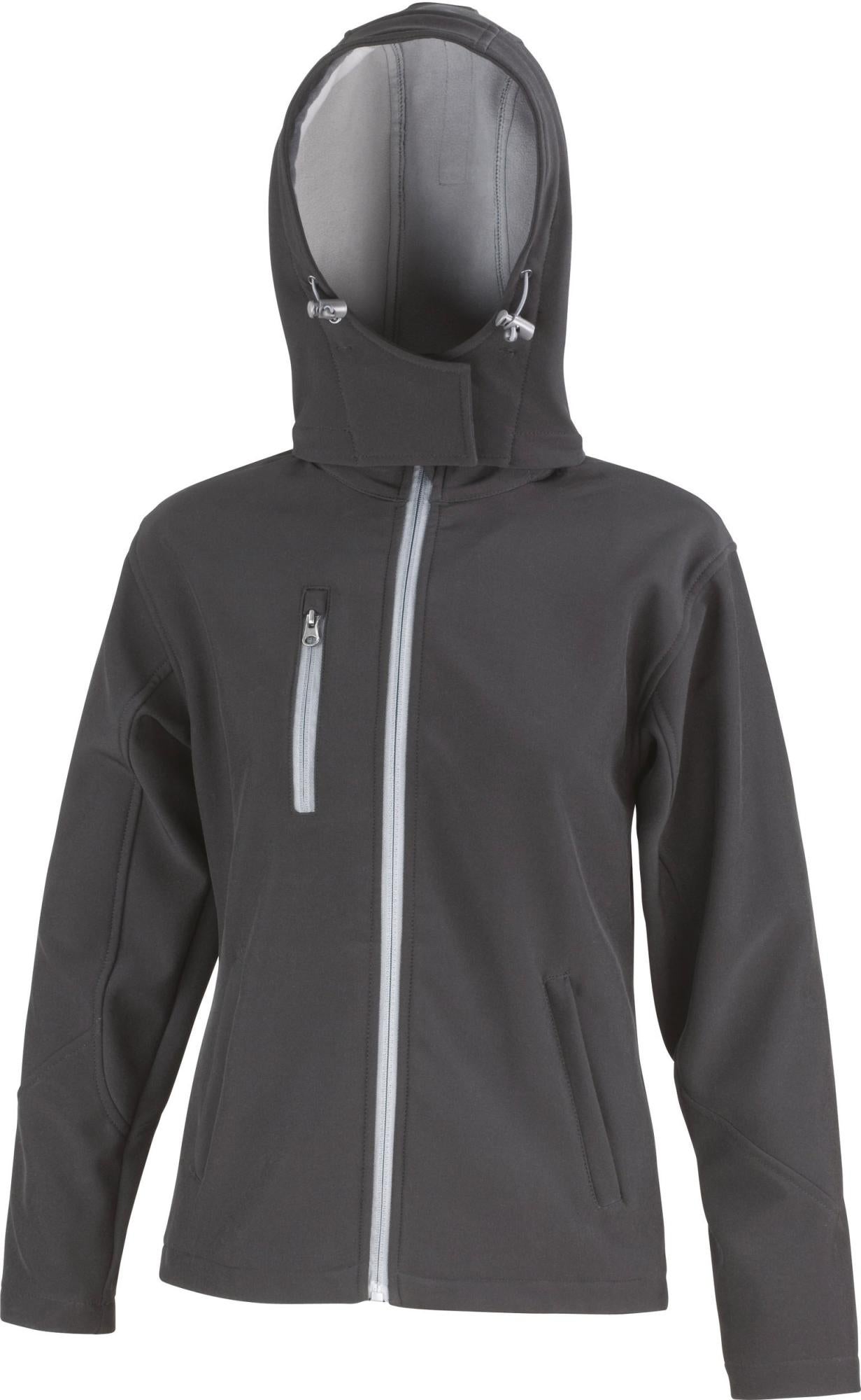 Result R224J – Veste Softshell à Capuche Enfant Core TX Performance – Respirante, Imperméable, Bleu Marine/Roi