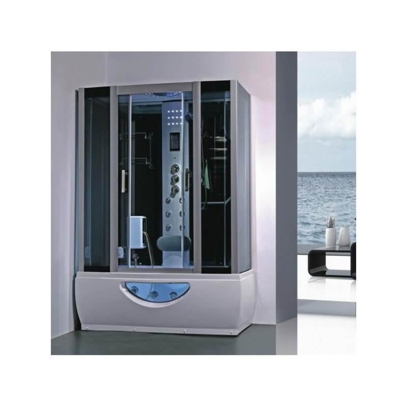 Balneo cabine de douche Hammam 167 x 85 cm full options Leroy Merlin