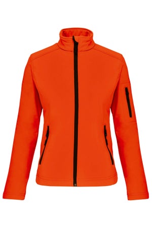 Veste Softshell Femme Imperméable Légère - Randonnée, Running, Coupe-vent - Pliable Et Contrastée