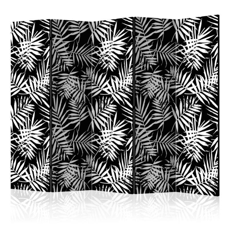 Paris Prix Paravent 5 Volets Black White Jungle 172x225cm Leroy Merlin