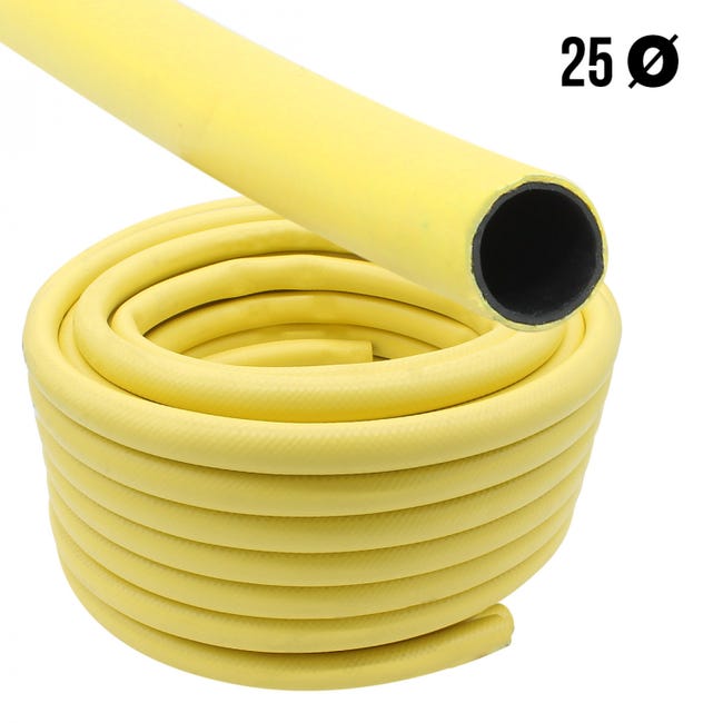Tuyau d'arrosage GEKA Plus WS500 1 jaune/gris PVC, long. 50 m
