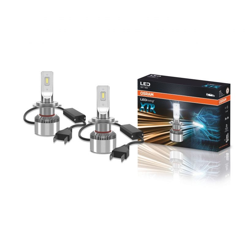 Kit 2 Ampoules LED auto Osram LEDriving® XTR H7 6000K 64210DWXTR