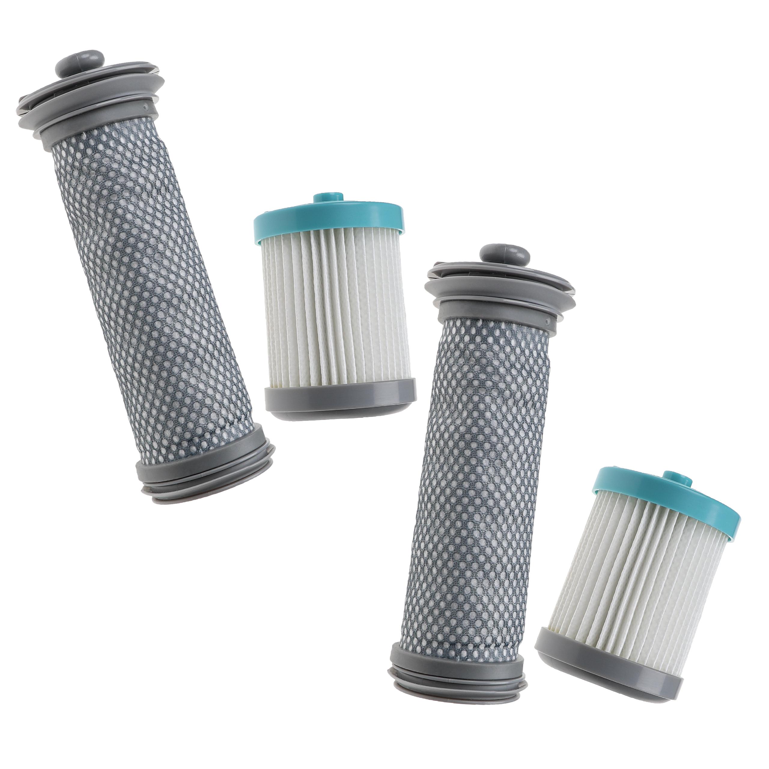 Vhbw Lot de 4 filtres compatible avec Tineco Pure One S11, S11, S11 Tango  EX aspirateur (filtre pré-moteur HEPA, filtre moteur HEPA)