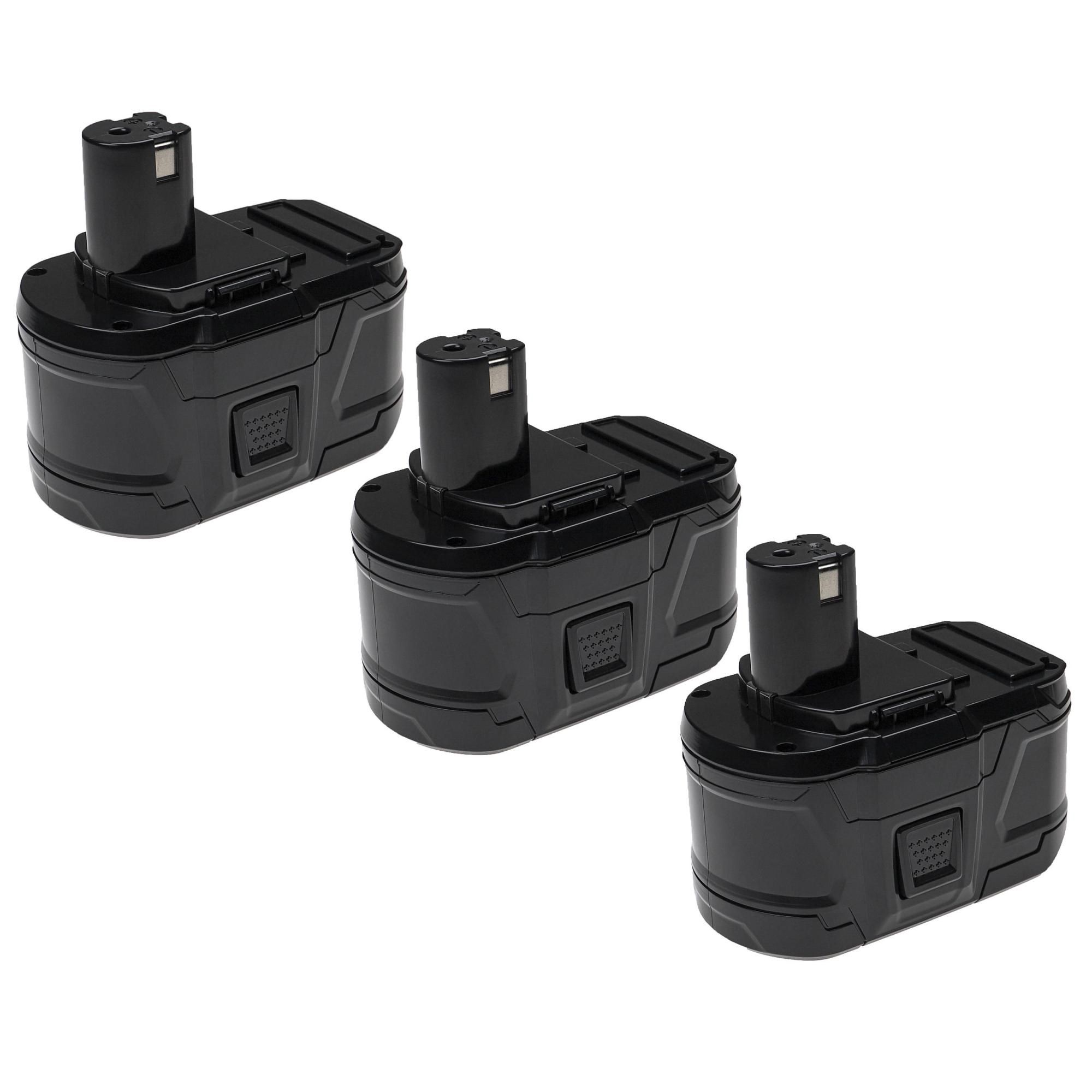 EXTENSILO 3x Batterie compatible avec Ryobi CMD 1802M CMI 1802