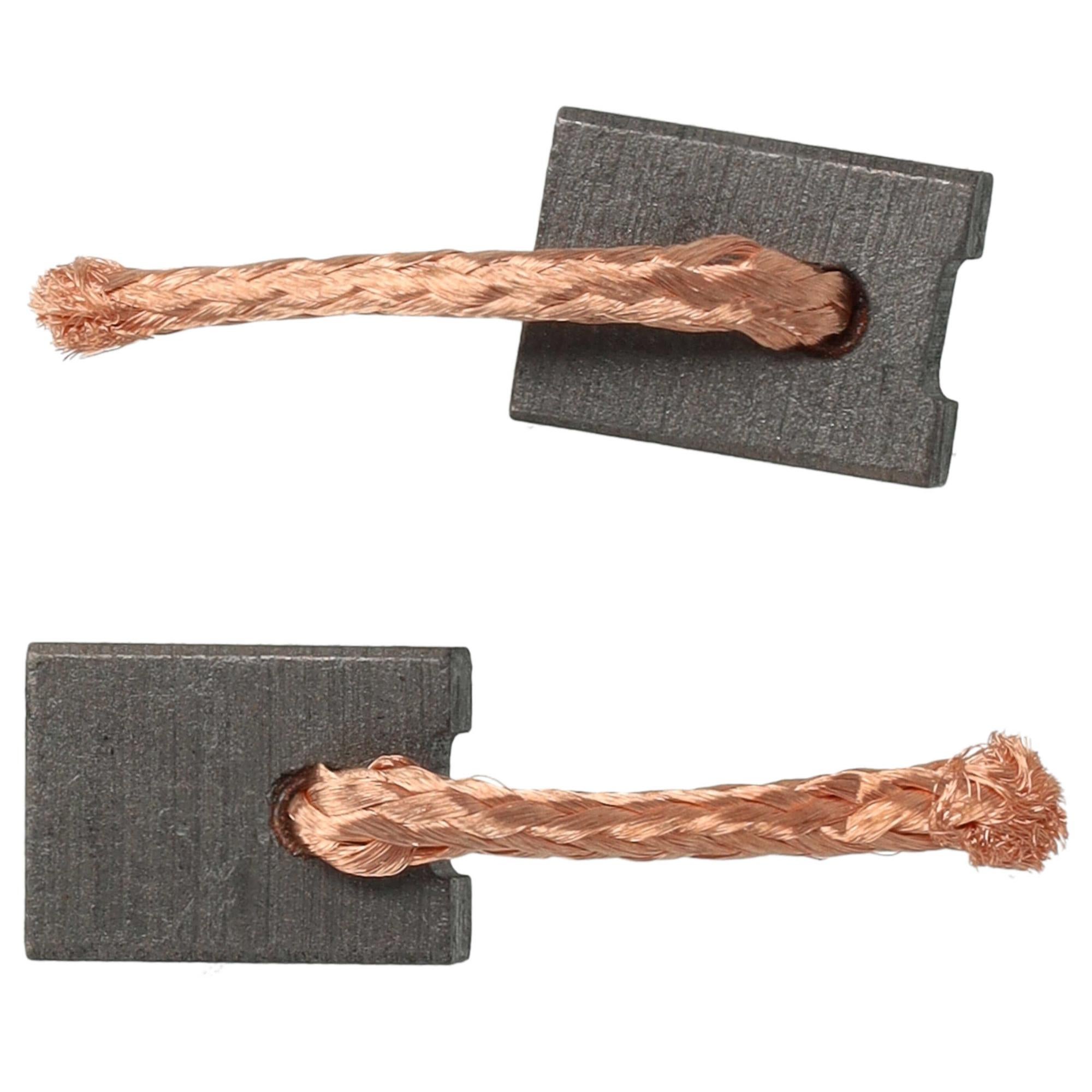 Lot 2 Paires Balais Charbon Auto-Stop 6x10x17mm Pour Bosch GWS 13-125 CIE - Réf. 3601G940R0 - 11