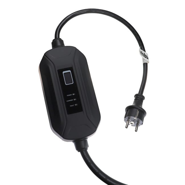 vhbw Câble de recharge type 2 vers type 2 compatible avec Citroen e-Berlingo,  e-C4, e-Spacetourer voiture électrique - 3 phases, 16 A, 11 kW, 7 m