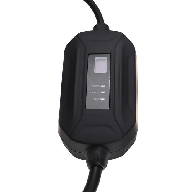 Vhbw Câble de recharge type 2 vers prise Schuko compatible avec Peugeot e- 208, e-Rifter voiture électrique - 1 phase, 16 A, 3,5 kW, 5 m