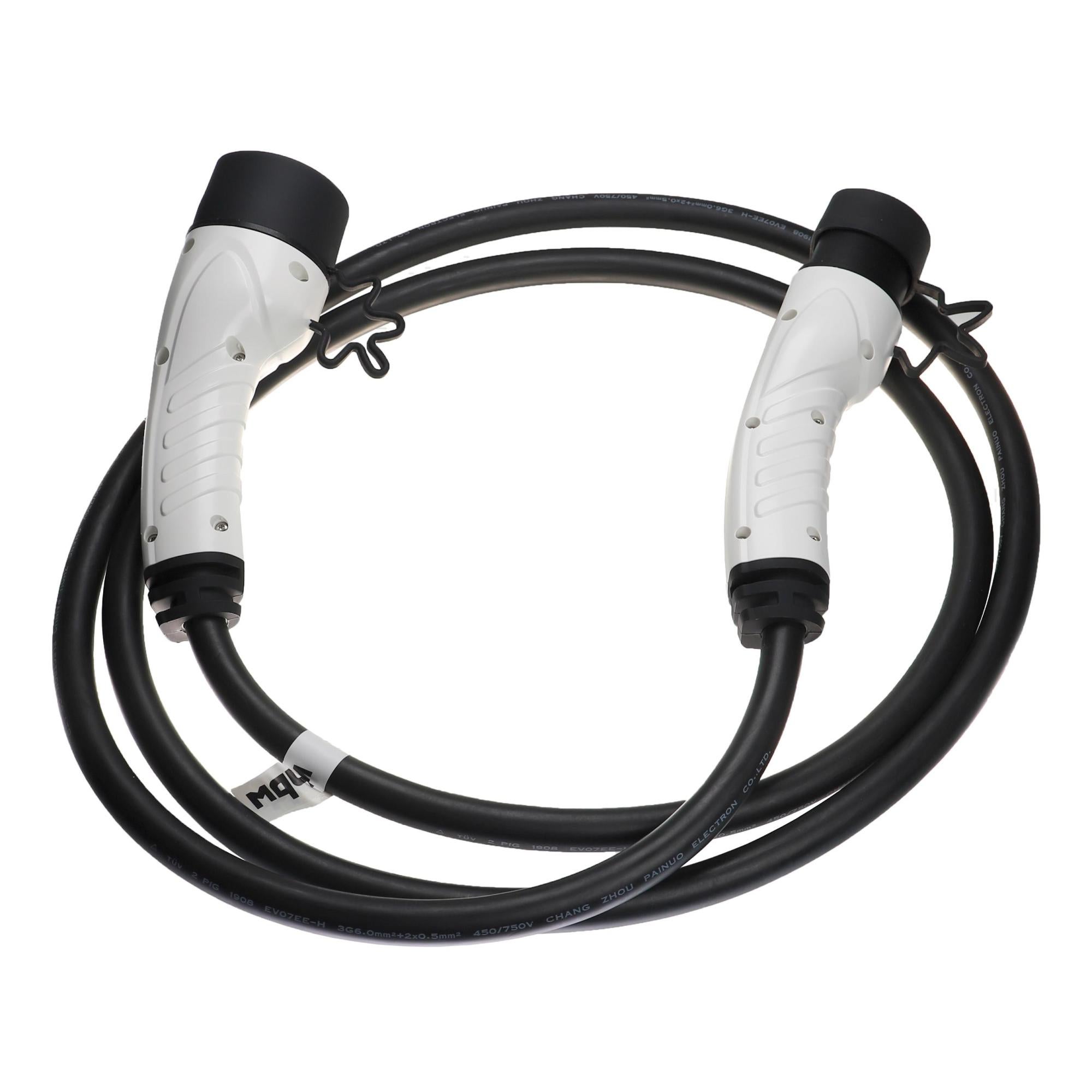 vhbw cavo di ricarica USB compatibile con JBL J56BT cuffie - cavo, USB 2.0 tipo A a jack da 2,5 mm, bianco, 20,5 cm