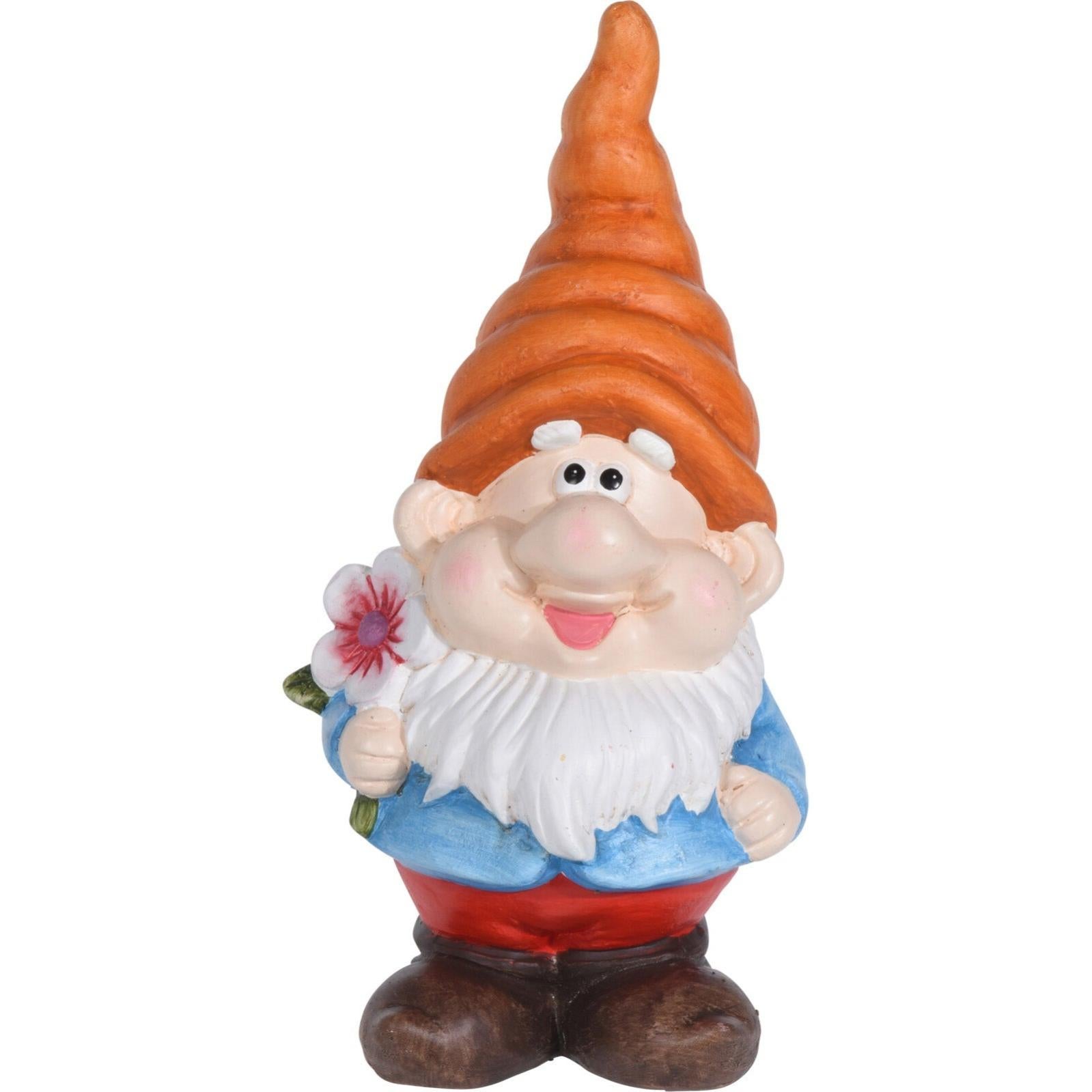 Decor Space Nano da giardino per esterno in Ceramica gnomo simpatico h 40 cm (Papera