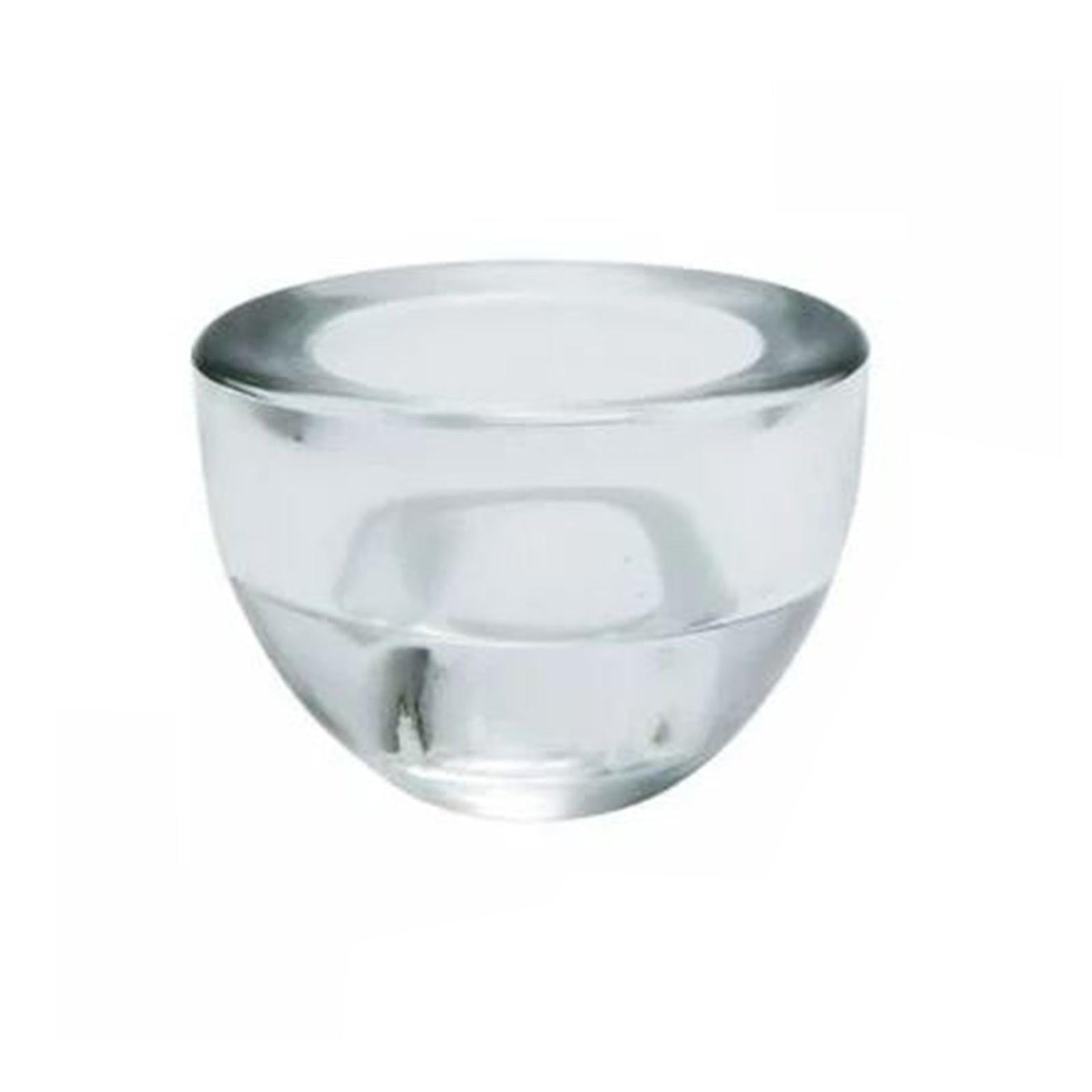 Portacandela Antivento Leonardo Home Terra - Vetro Trasparente, Base Legno Teak - Foto 10