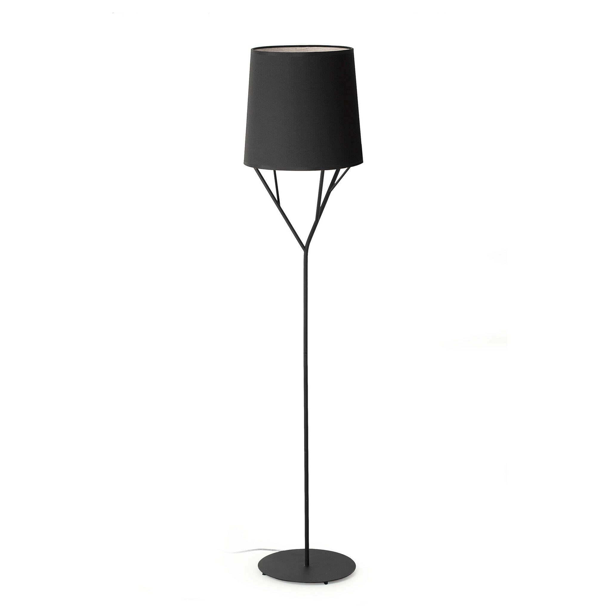 Lampada da Terra 'Tamworth' Alta 161 cm Lampada a Stelo Dritto Piantana con  Paralume Cilindrico in Tessuto Bianco - lux.pro