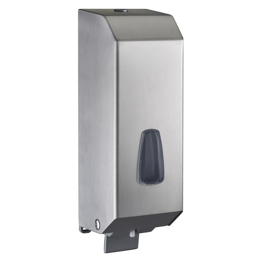 Dispenser Per Sacchetti Igienici In Acciaio Inox Satinato – Dimensioni 280x33x127 Mm, Da Incasso O A Parete