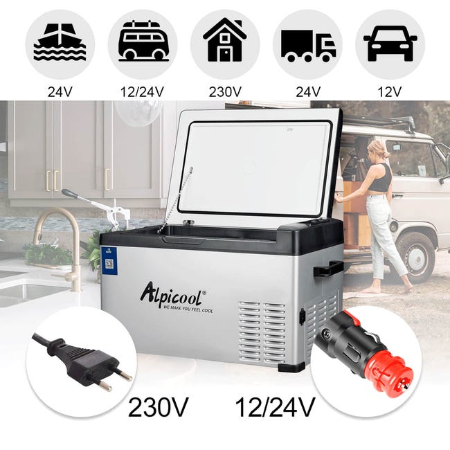  Alpicool - Nevera congelador portátil eléctrica con
