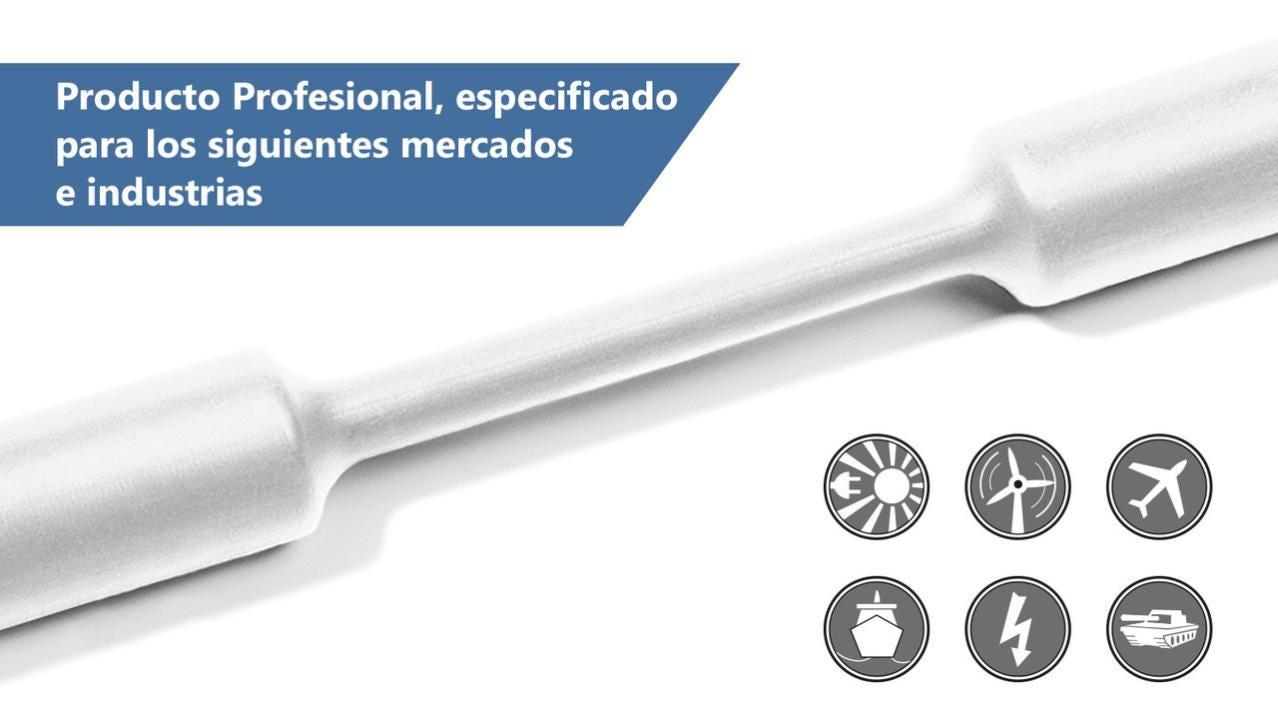 Tubo Pvc 32 Tubo Termoretraibile Nero In Poliolefina 2:1 - Diametro Interno 2,4" (60mm), Lunghezza 2 Piedi, Resistente Fino A 125°C Tubo Termoretraibile 60mm - Foto 6