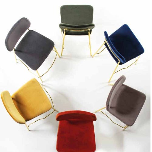 Lot de 6 chaises coloris chêne grisé - ZOLA