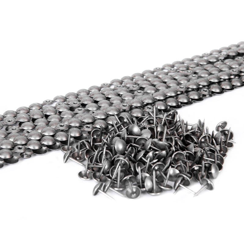 200 Clous Tapissiers Décoratifs Aluminium Brossé 9,5 mm, Lentille Fer -  Cdiscount Bricolage