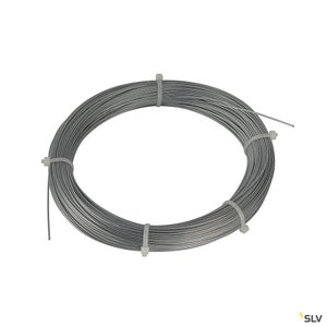 Filin de suspension, câble acier 1,0mm x 5000mm, 3 clips inclus