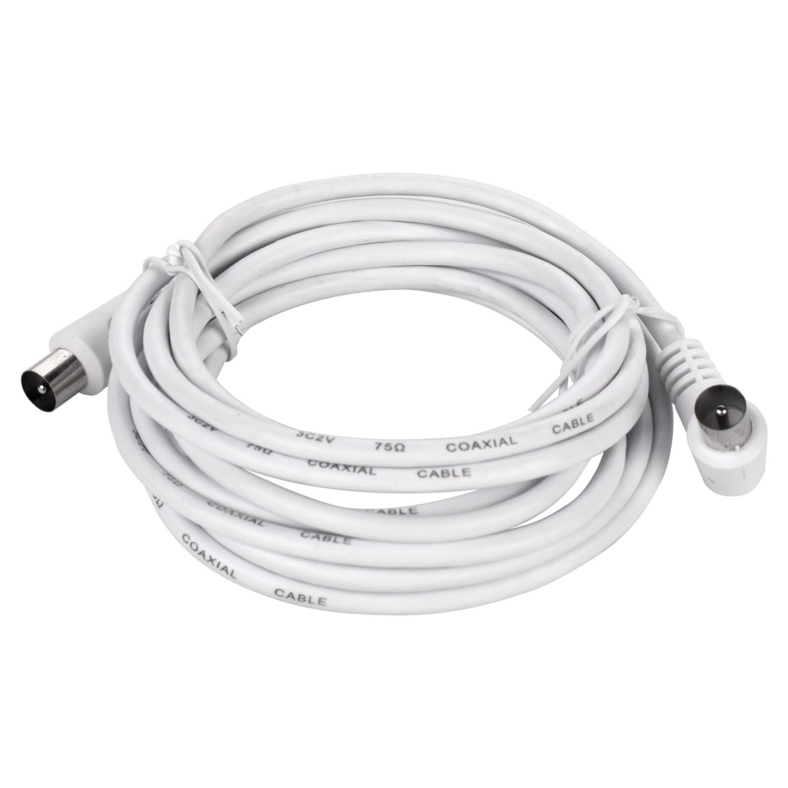 Piastra A Muro Avorio Per Scatole Standard Riteav – 2 HDMI 1 Porte Cavo Coassiale TV Tipo F Connettori Per Cablaggio Casa