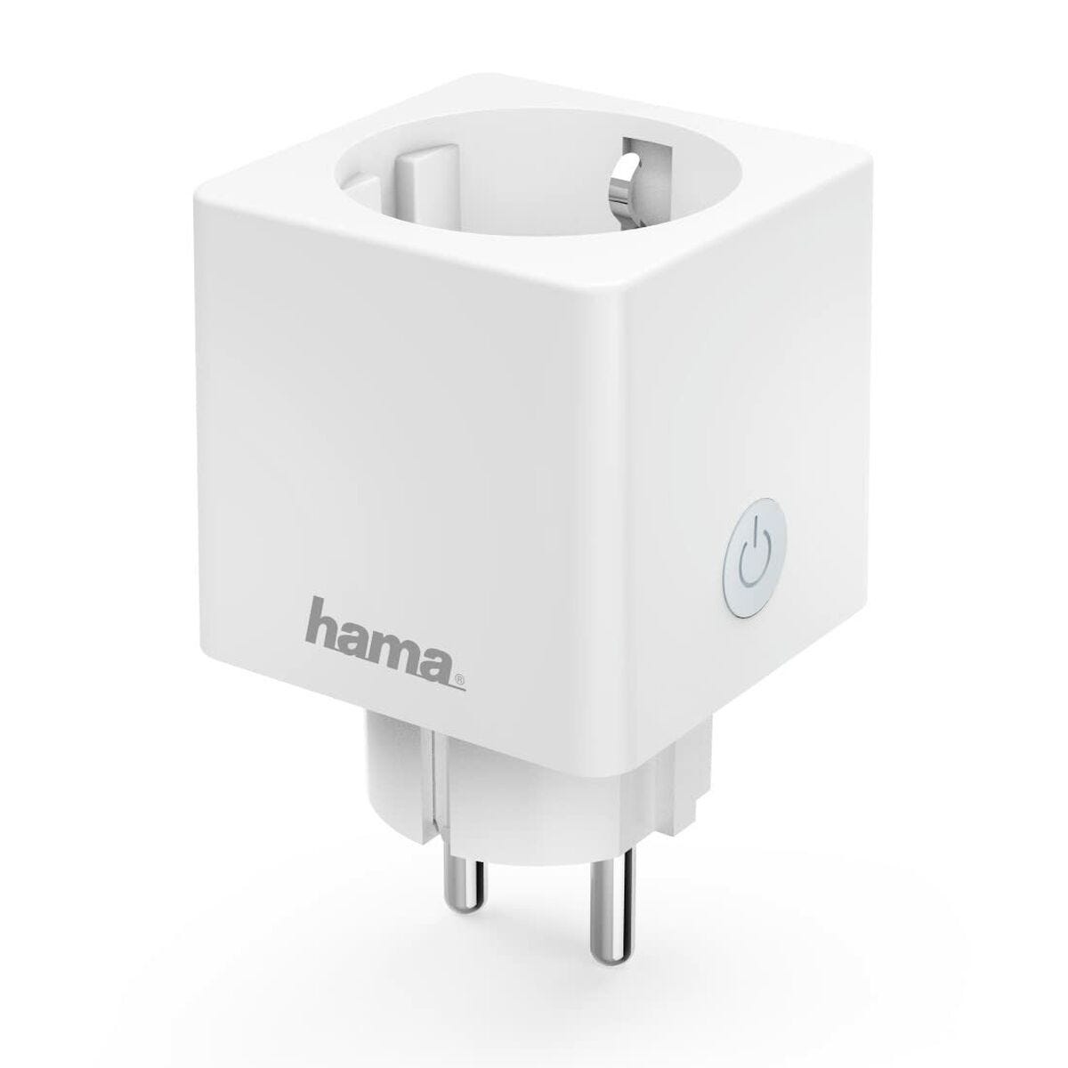 Enchufe Inteligente Hama, Enchufe Inteligente WLAN (3680 W, Compatible con  Alexa y con Google Home, Sin puerta de enlace), Color Blanco