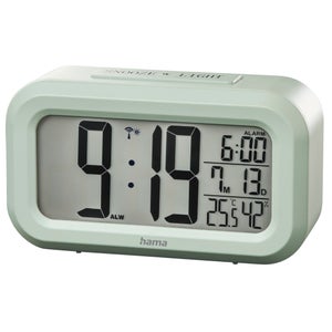 Hama, Reloj despertador analógico (Reloj de mesa estilo retro, despertador  analógico, reloj silencioso 120 mm, 40 mm, 120 mm, 150 g) Gris.