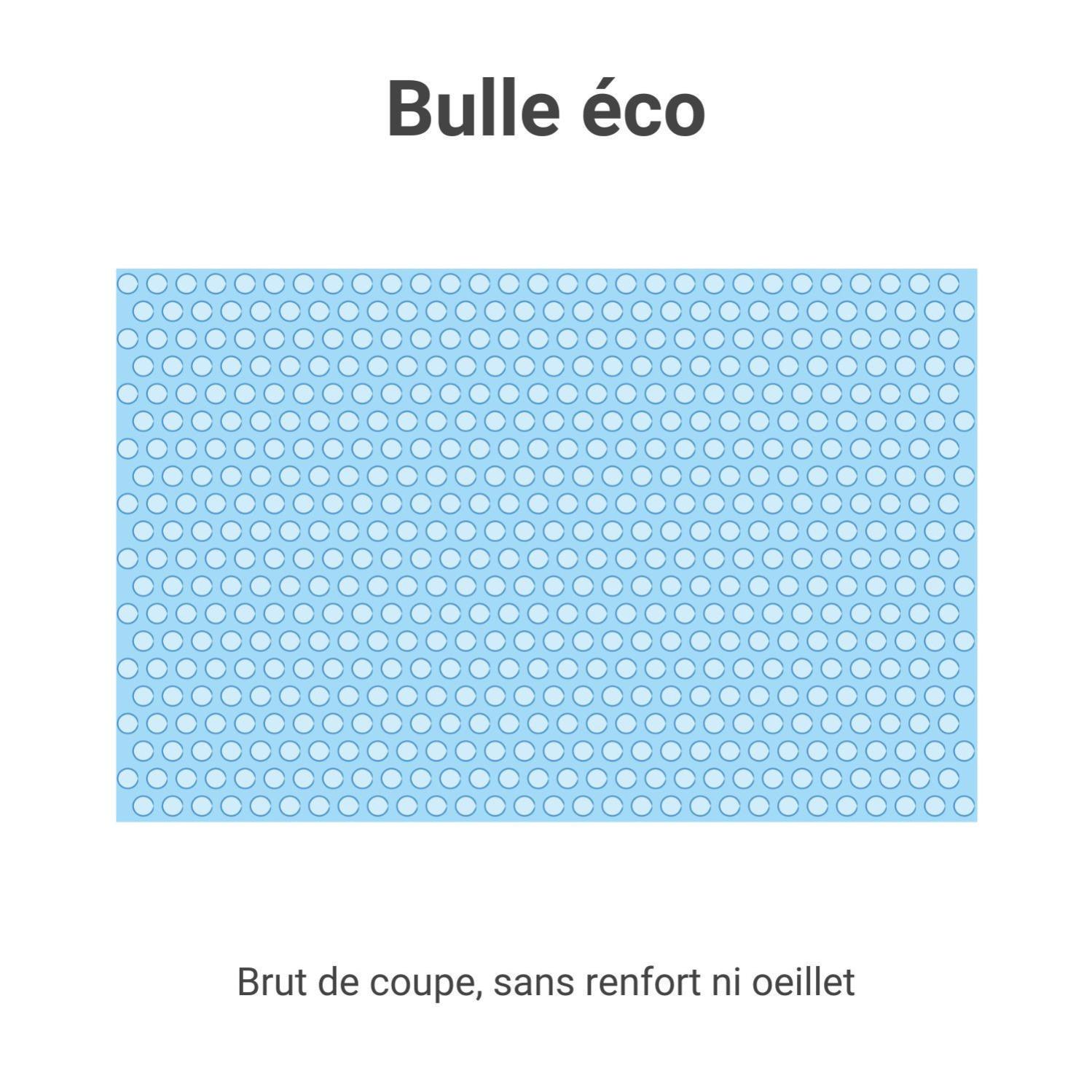 Bâche à bulles pour piscine 7,2 x 3,5 m - Bulle ronde standard 400 microns Bleu - Sans renfort - 2