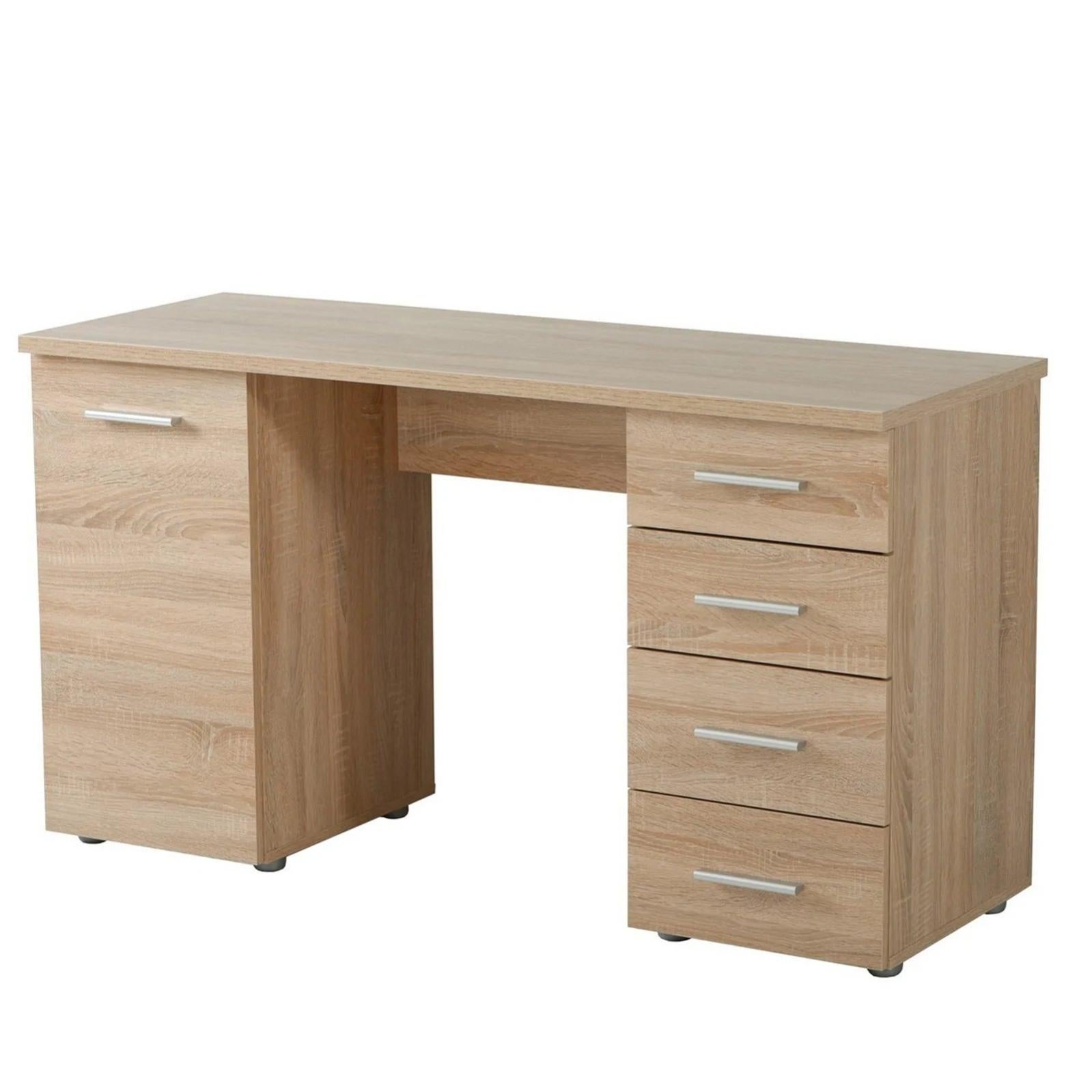 Cassettiera CDF A 3 Cassetti In Rovere Sonoma, 40x70x75 Cm, Capiente E Moderna, Per Soggiorno, Camera Da Letto O Corridoio, Senza Maniglie