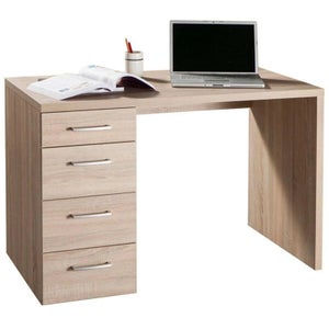 Scrivania PC con Scaffali e Cassetti 140x50x110 cm in Legno e