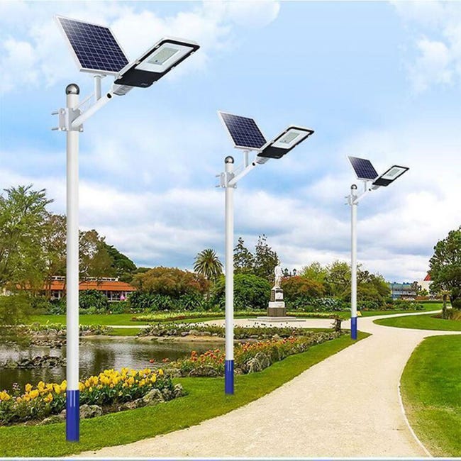 KIT 3 PEZZI LAMPIONE STRADALE CON STAFFA LED 90 W PANNELLO SOLARE FOTOVOLTAICO J KIT 3 PEZZI LAMPIONE STRADALE CON STAFFA LED 90 W PANNELLO SOLARE FOTOVOLTAICO J