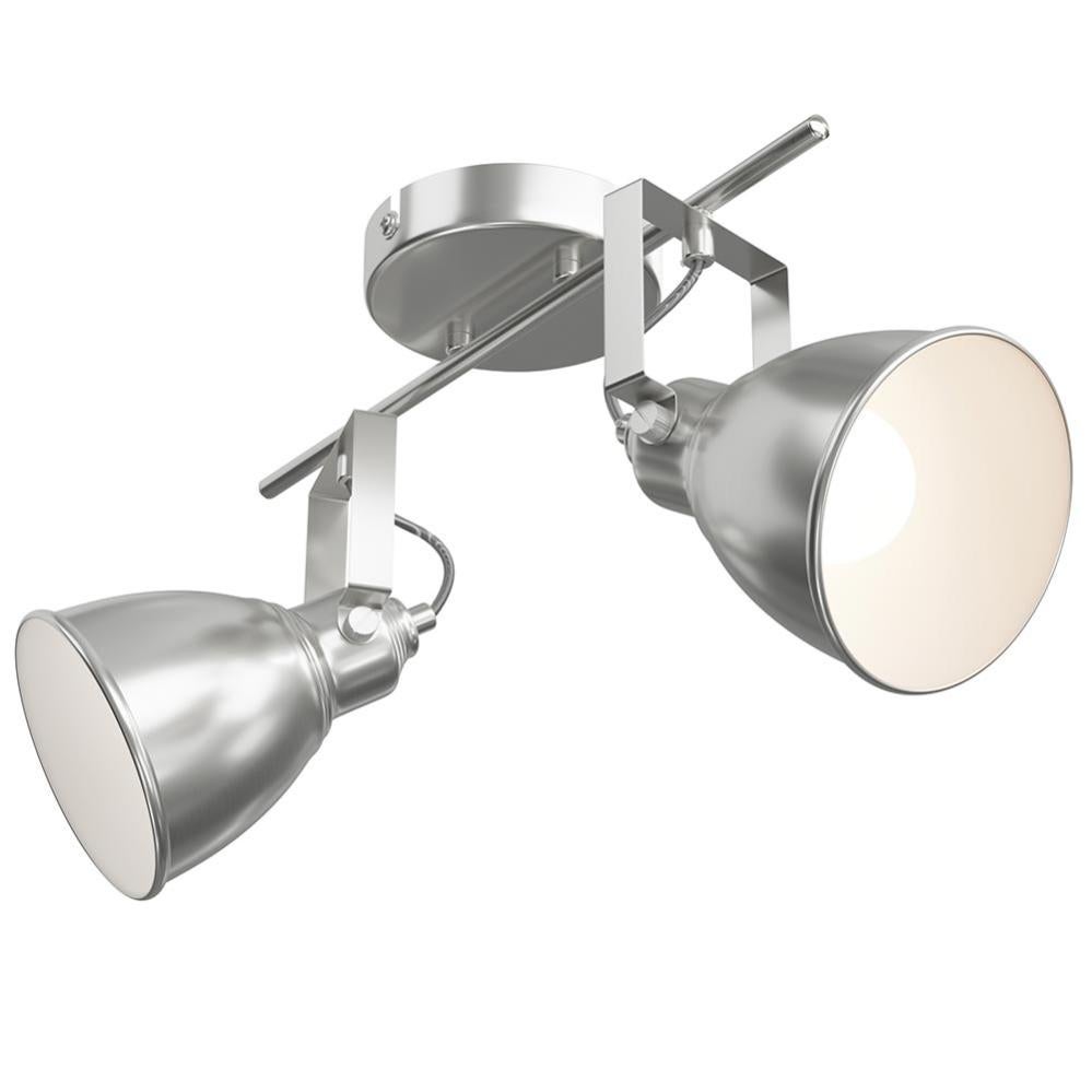 Lampadario Lampada 2 Luci Faretti Direzionabili Metallo Design Moderno ...