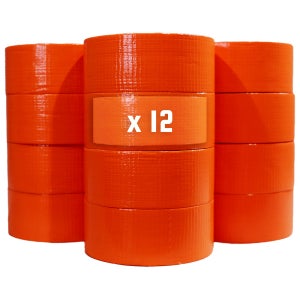 Set of 36 Orange Duct Tapes 50 mm x 33 m - TECPLAST Construction