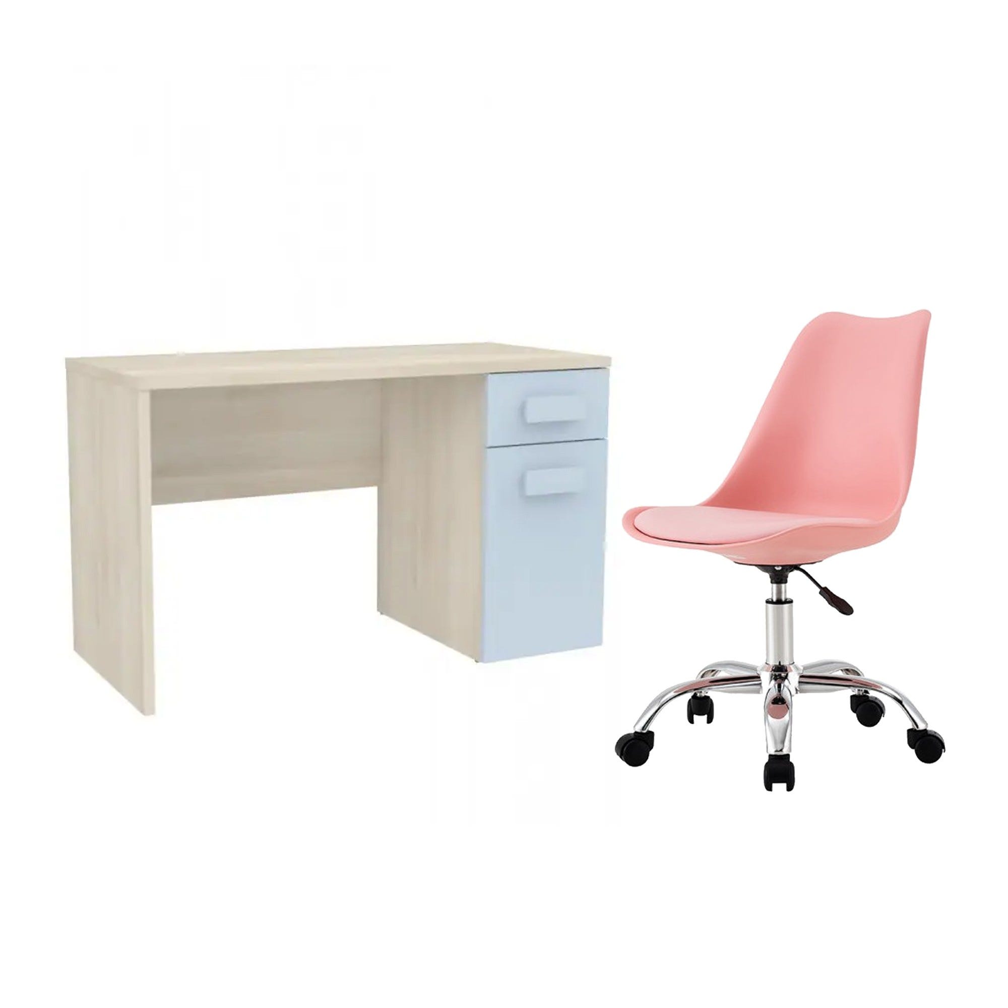 Pack mesa y silla de escritorio Studio rosa
