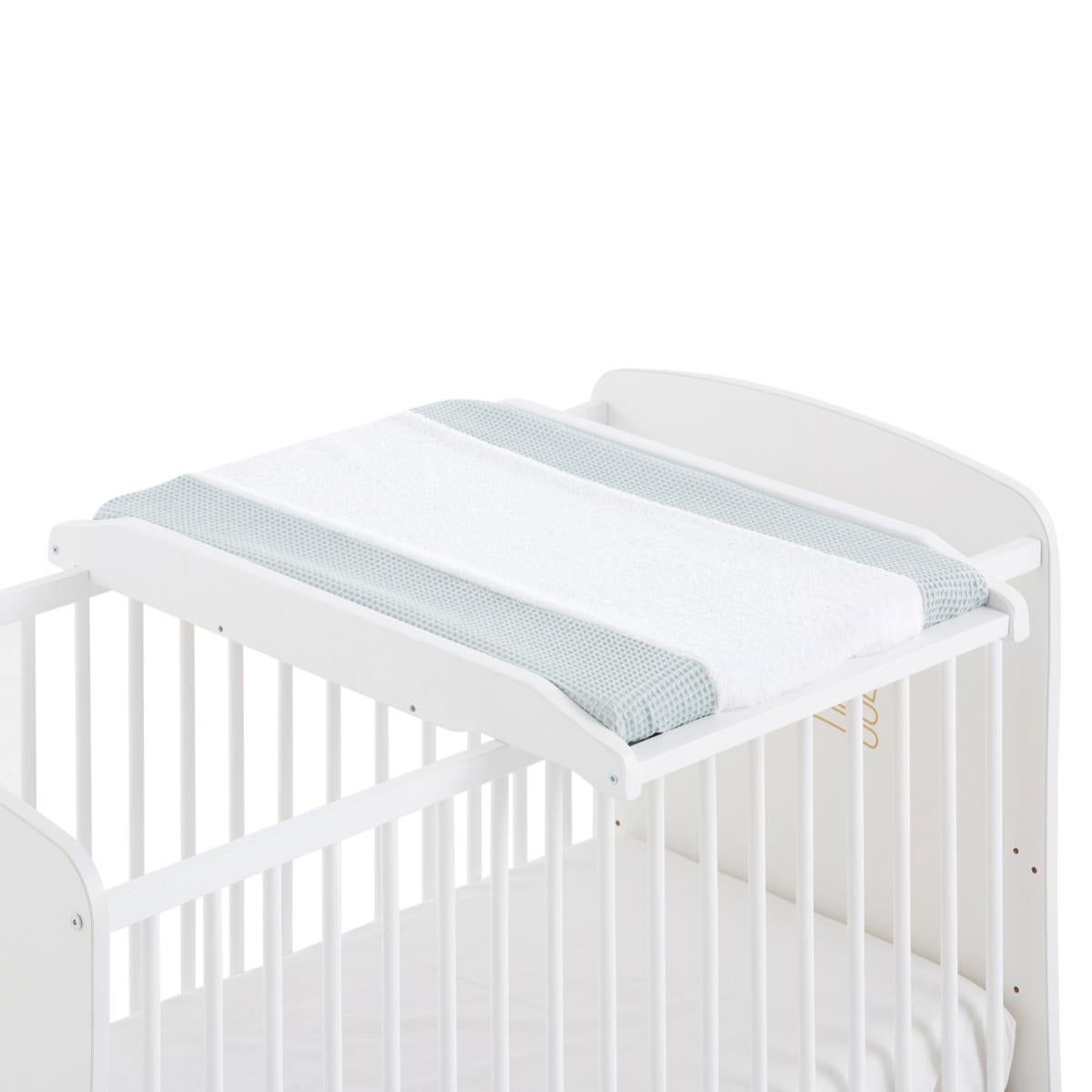 Dudu N Girlie Next2Me Protège-Matelas Coton Éponge 100% Imperméable Berceau 51 X 85 Cm Blanc