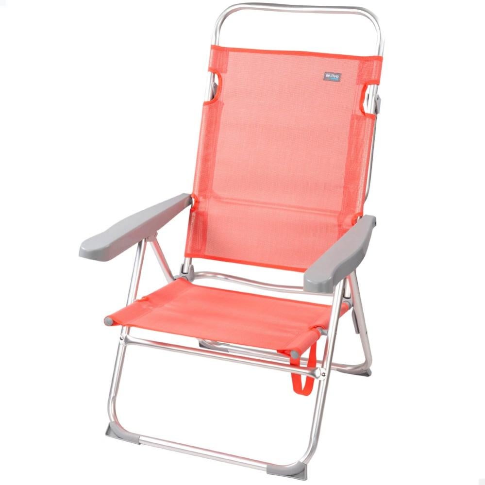 AKTIVE BEACH - Chaise De Plage Pliante Fixe, Protections Anti