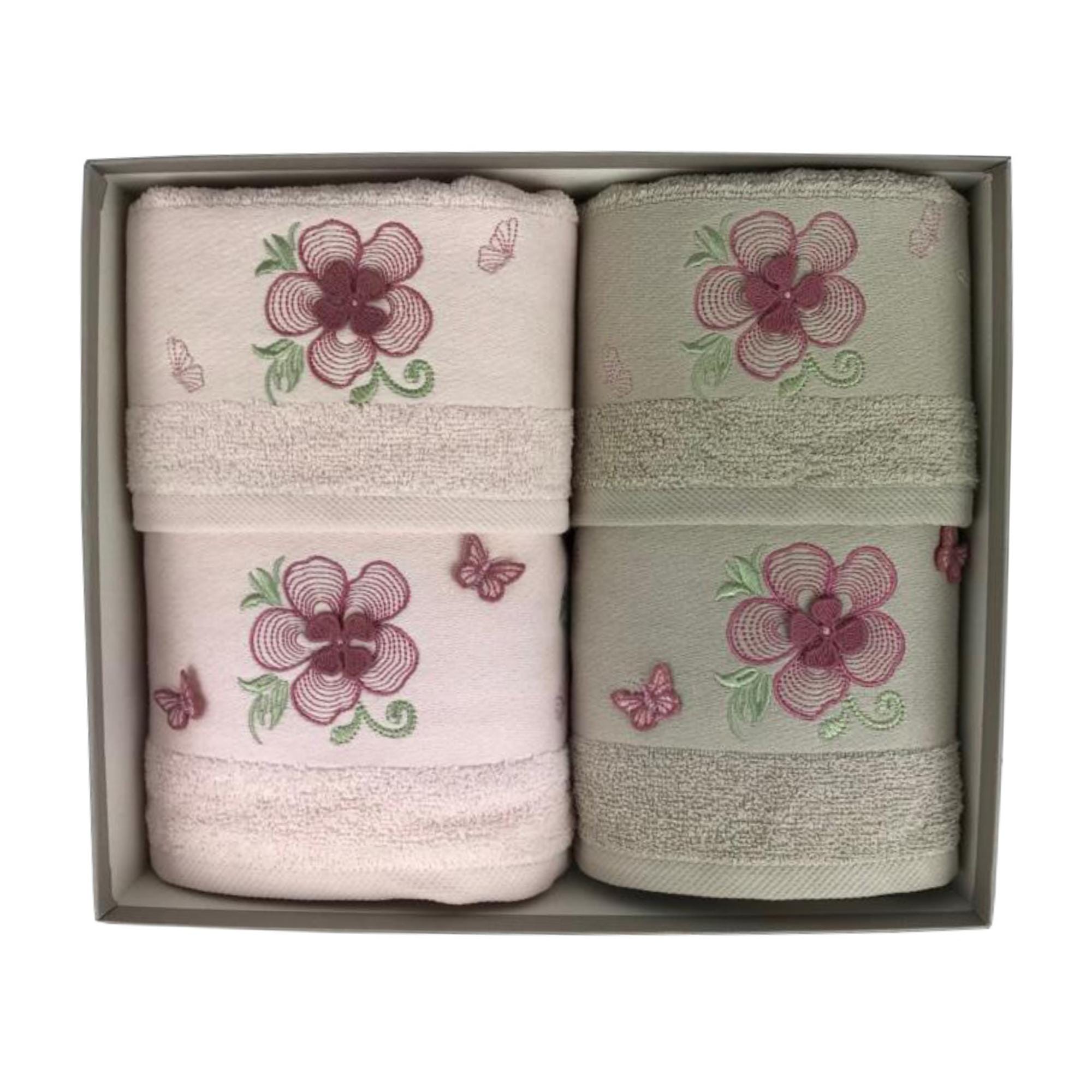 Set Asciugamani Da Bagno 600 Gr, Set 2 Pezzi: Asciugamano Da Bagno E Viso, 100% Spugna Di Cotone Naturale, Soft Touch, Super Assorbente - Italia - Foto 2