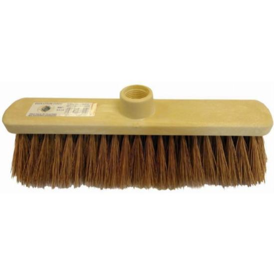 Balayette En Bois Avec Fibres De Coco Paris Prix - Manche Long 45 Cm, Couleur Naturel, Pour Nettoyage Pratique