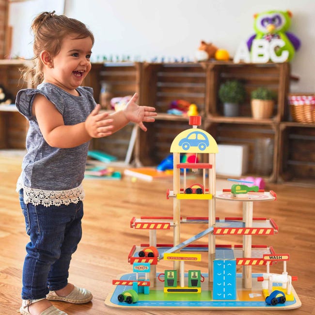 Pista Macchinine Giocattolo Con 4 Auto – Set Spaziale, Giochi Bambini 3-8 Anni
