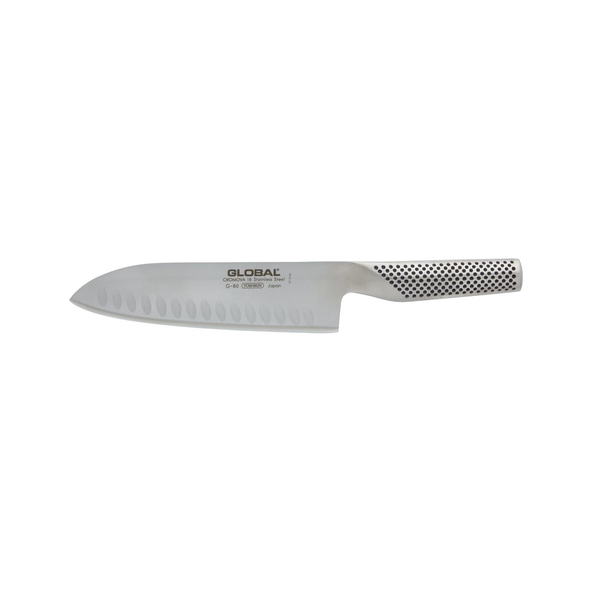 Couteau Santoku Global G80 lame alvéolée 18cm