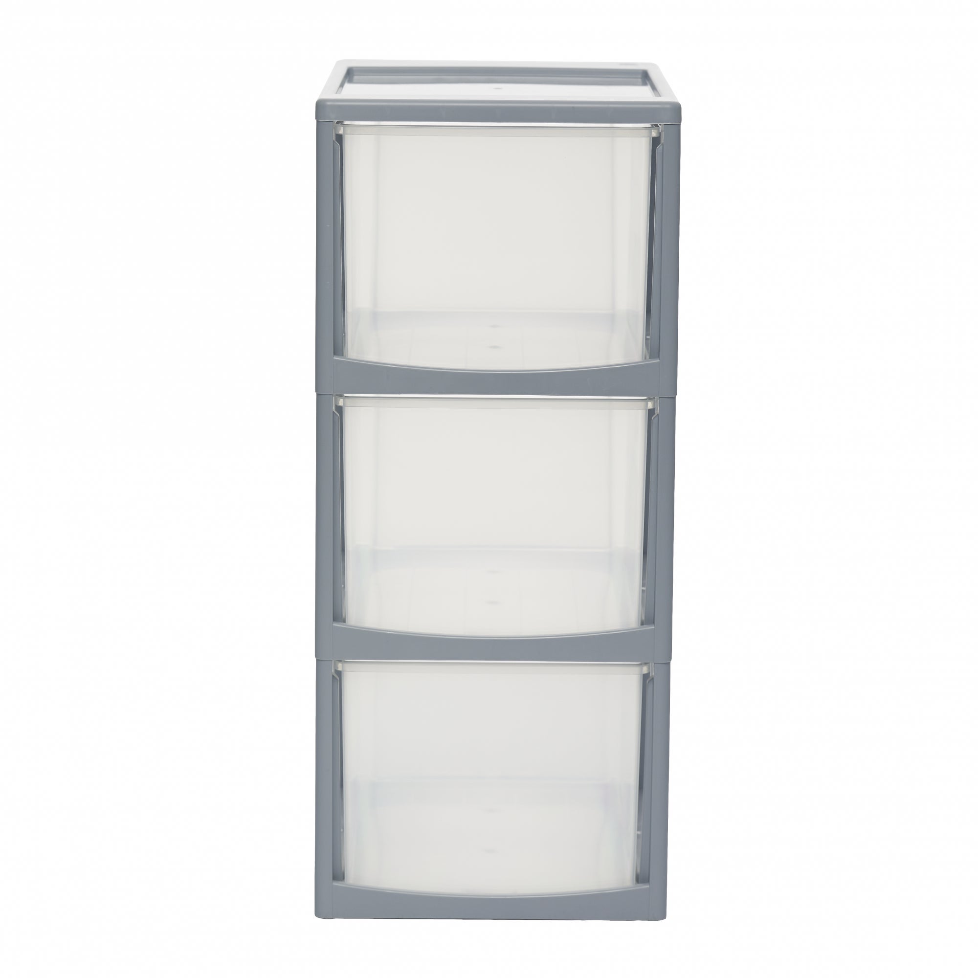 Tour de rangement plastique 7x15L, Avec roues, DC-322, Blanc,  L40xP29xH61.5cm