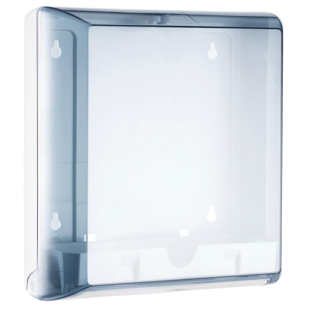 Mar Plast A66201 Toilettenpapierhalter – Weiß/transparent, Für 200 Blatt (29,5x6x23 Cm)