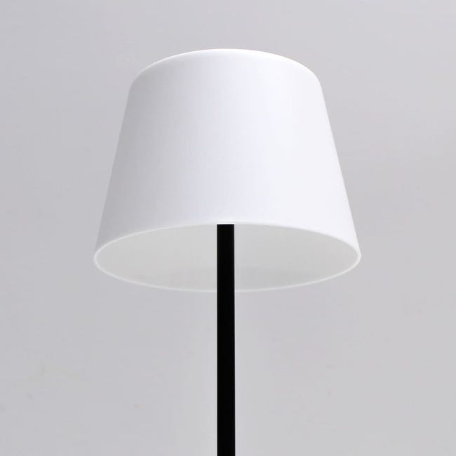 Lámpara de mesa recargable USB LED Lil 3W con base en acabado madera H16cm