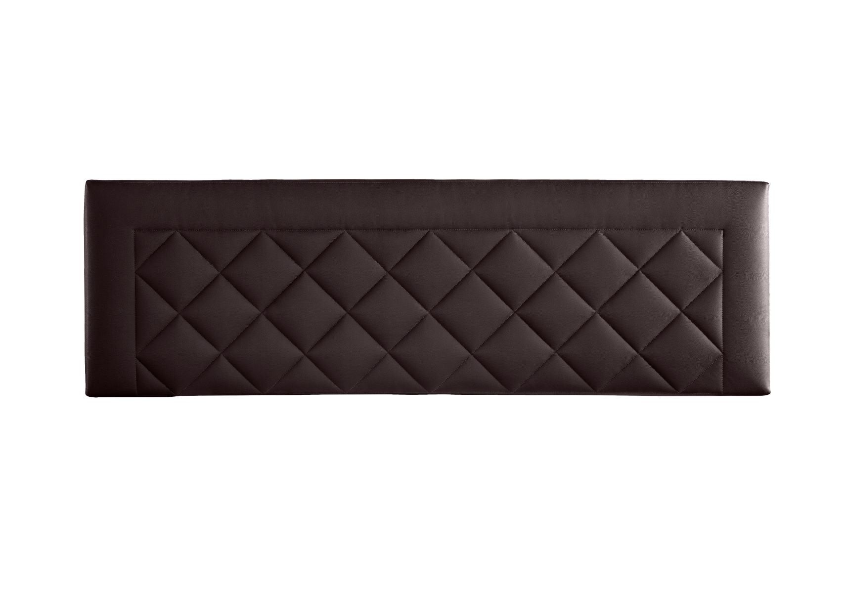 Cabecero de cama 135 - domus tapizado polipiel 145x50x7 - chocolate